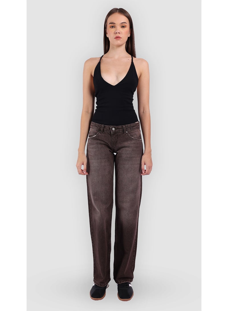 KYVELi Mocha Street Straight Jeans - Image 2