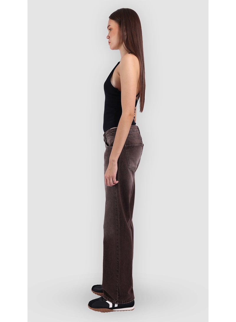 KYVELi Mocha Street Straight Jeans - Image 4