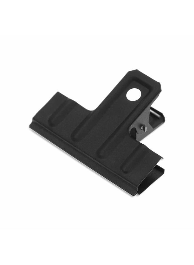 Coideal Black Large Bulldog Clips Thickened, 10 Pack 3 Inch Long Metal Binder Paper Clips File Money Clamps for Food Bags, Office & Home Kitchen (77 mm) - Image 1