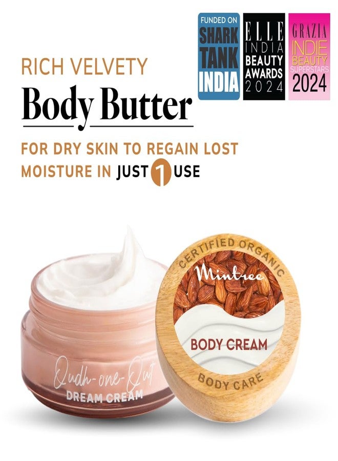 Mintree Oud Moisturizing Body Butter for Dry Skin, Up to 72-Hour Hydration, Tan Removal and Skin Repair | Nourishing and Softening Body Cream for Men and Women | 150g - Image 2