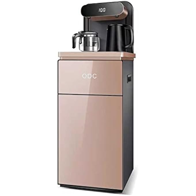 rayihni Odc  Smart Stainless Steel Water Dispenser With Glass  Heat Kettle And Dual Outlets  Fast Boil Large Display Touch Panel Control Heat Preservation  Remote ControlRose Gold Only Dispenser - Image 1