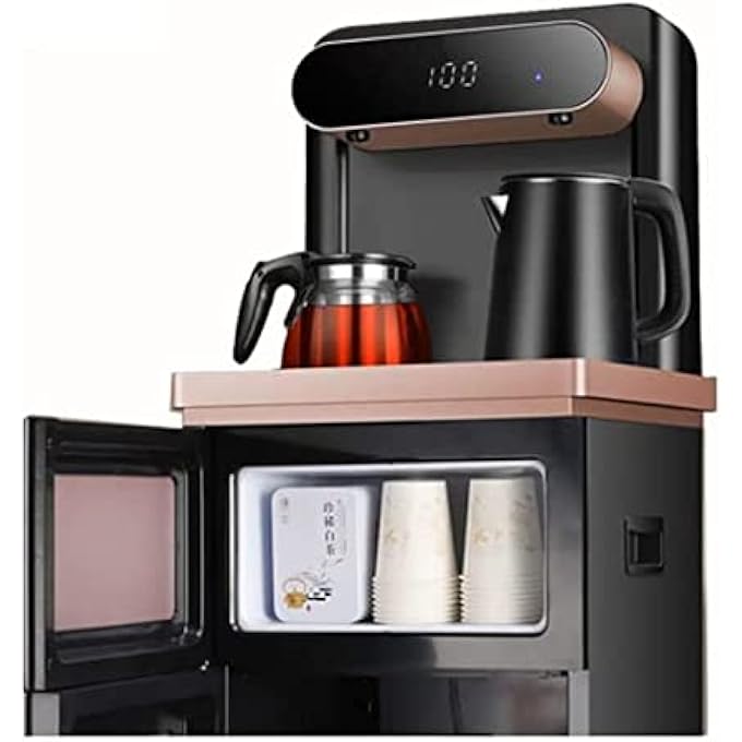 rayihni Odc  Smart Stainless Steel Water Dispenser With Glass  Heat Kettle And Dual Outlets  Fast Boil Large Display Touch Panel Control Heat Preservation  Remote ControlRose Gold Only Dispenser - Image 2