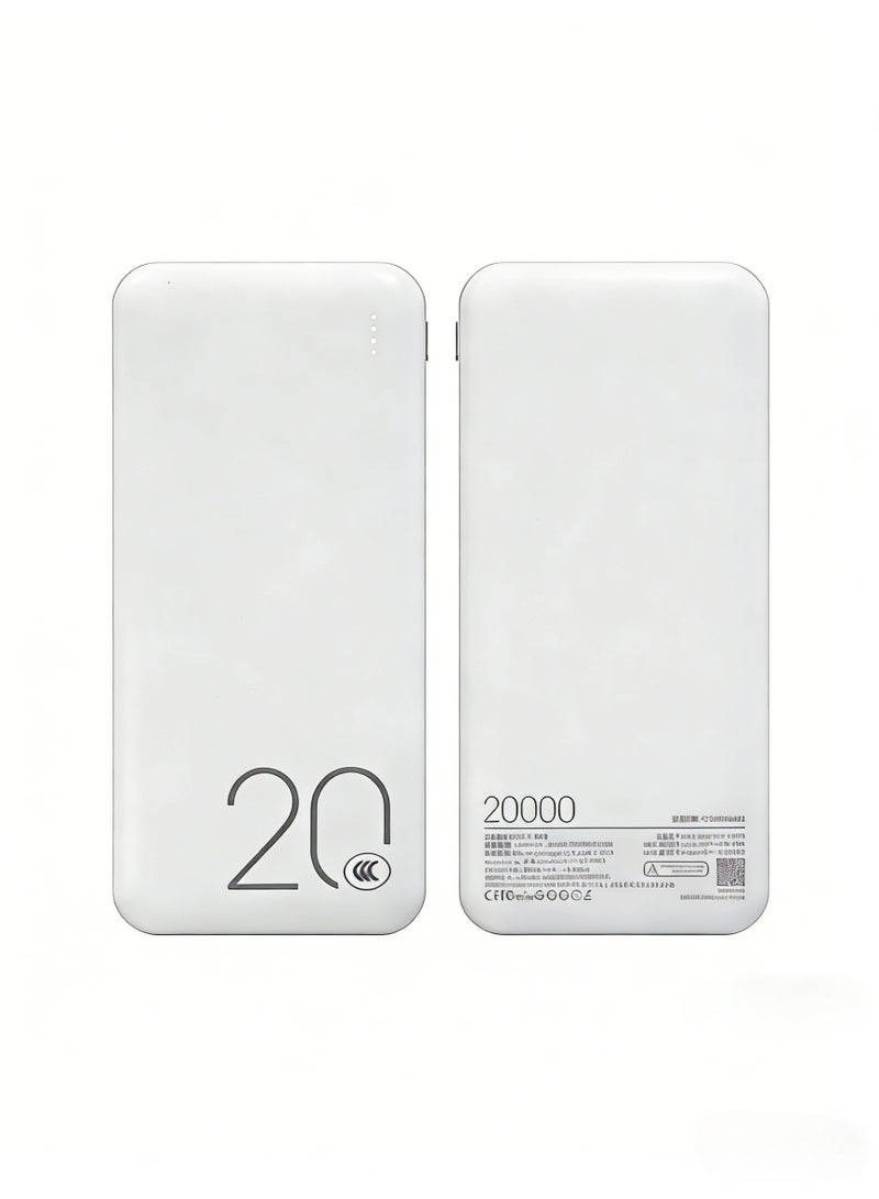 20000mAh Portable Power Bank, Dual USB Output Portable Charger, Slim External Battery Pack with LED Indicators, Fast Charging Universal Power Bank for iPhone, Samsung, Huawei, Xiaomi & Tablets - Image 2