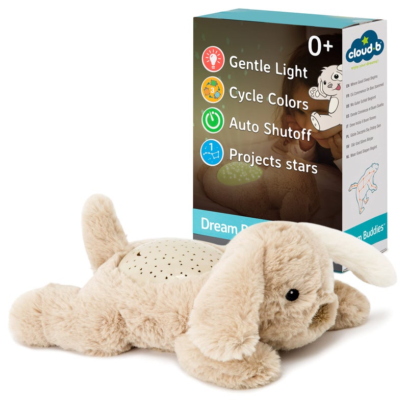 Cloud b Calming Mini Nightlight Star Projector | Gentle Brightness | 3 Colors | 1 Constellation | Auto-Shutoff | Dream Buddies Patch The Puppy - Image 1