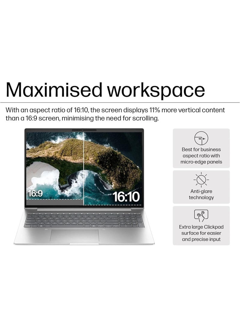 لابتوب أعمال 15.6 بوصة FHD مضاد للانعكاس، معالج Intel Core i5-1334U الجيل الثالث عشر، 16 جيجابايت RAM، SSD بسعة 512 جيجابايت، Windows 11 Pro، Wi-Fi 6E - Image 2