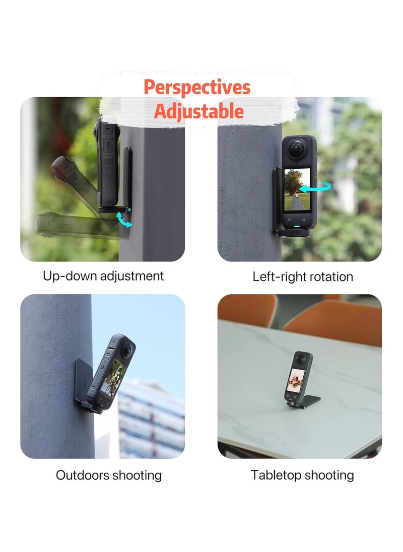 General - Insta360 X4 Magnetic Bracket Compatible with Insta360 Camera, Magnetic Steering Bracket with 1/4 Screw, Bracket for Insta360 X4/X3/X/GO 3/GO 2/DJI Pocket 3 - Image 1