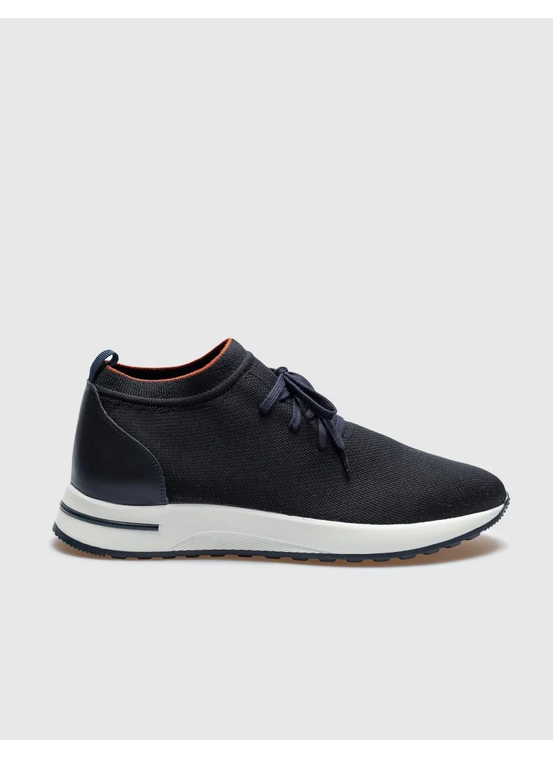 كاباني Milano Knitwear Navy Blue Lace-up Men's Sports Shoes