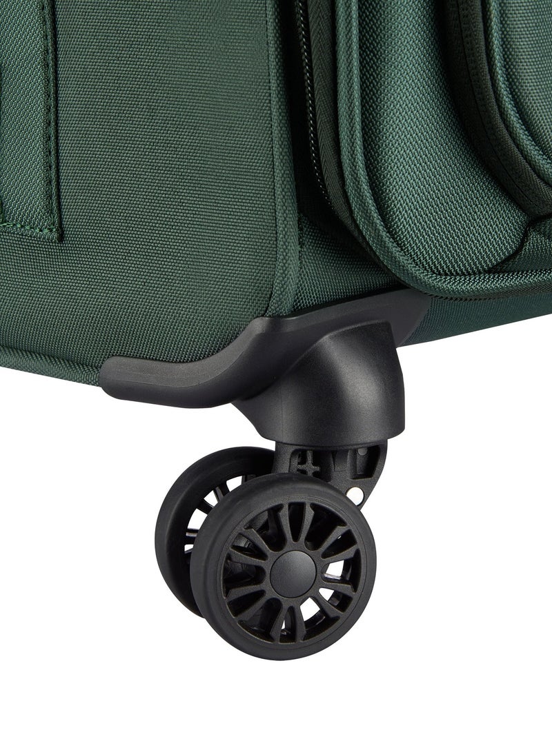 ديلسي _باريس حقيبة ترولي بعجلات مزدوجة مقاس  سم، ناعمة، لون أخضر - Image 3
