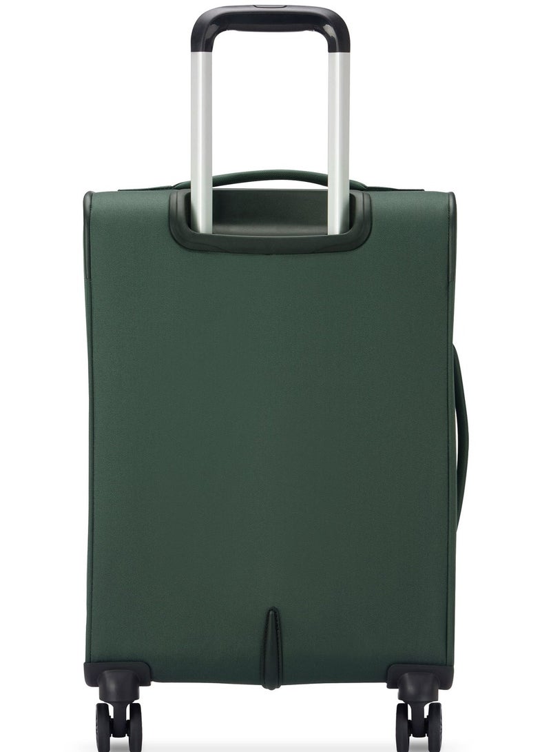 ديلسي _باريس حقيبة ترولي بعجلات مزدوجة مقاس  سم، ناعمة، لون أخضر - Image 2