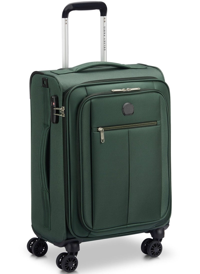 ديلسي _باريس حقيبة ترولي بعجلات مزدوجة مقاس  سم، ناعمة، لون أخضر - Image 5