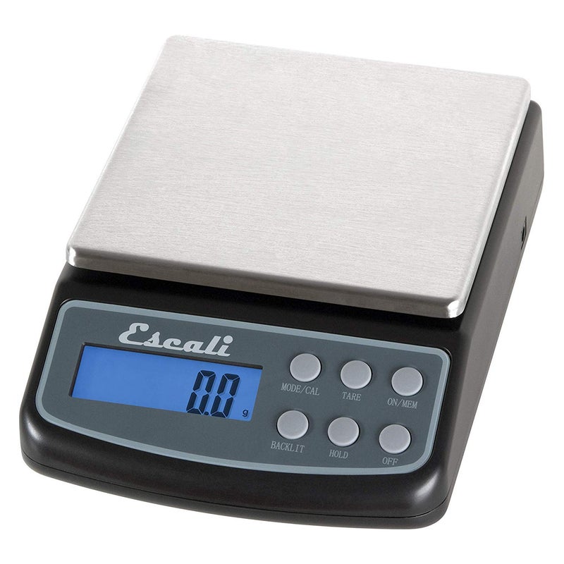 Escali L600 LSeries High Precision Professional Lab Scale Six Units of Measurements Capacity 600 gram  Resolution 001 gram Tare Feature LCD Digital Display Black