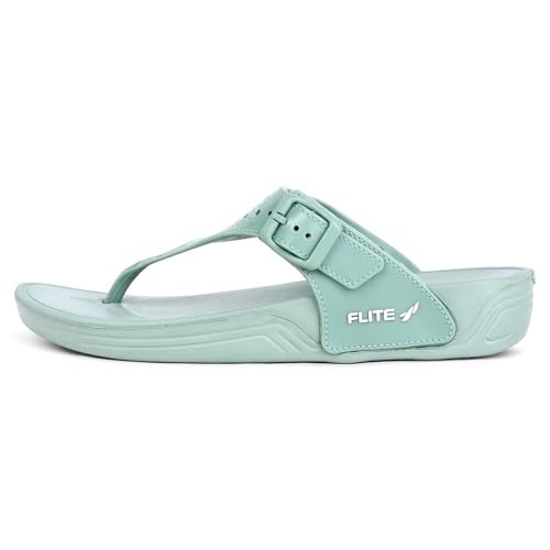 flite Daily Use Slippers For Women/Bathroom Slippers/Home Slippers/All Day Wear Fl-430 (Pista, Numeric_4) - Image 4