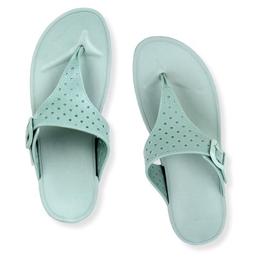 flite Daily Use Slippers For Women/Bathroom Slippers/Home Slippers/All Day Wear Fl-430 (Pista, Numeric_4) - Image 3