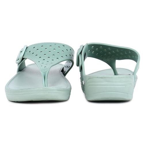 flite Daily Use Slippers For Women/Bathroom Slippers/Home Slippers/All Day Wear Fl-430 (Pista, Numeric_4) - Image 5