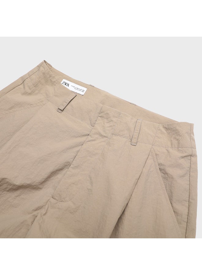 Zara Men's Minimalist Comfortable Casual Versatile Fashionable Yamamoto Loose Straight Pants - Image 4