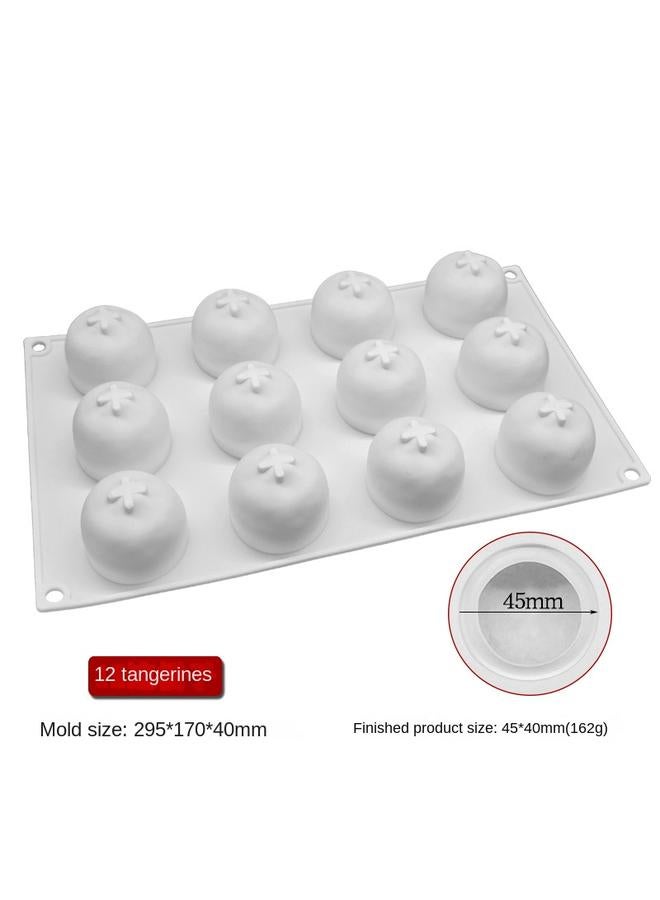 الأزرق جي دبليو الفاكهة موس سيليكون قالب كعكة DIY على شكل فواكه خبز على الطراز الفرنسي Qifeng قالب الحلوى - Image 1