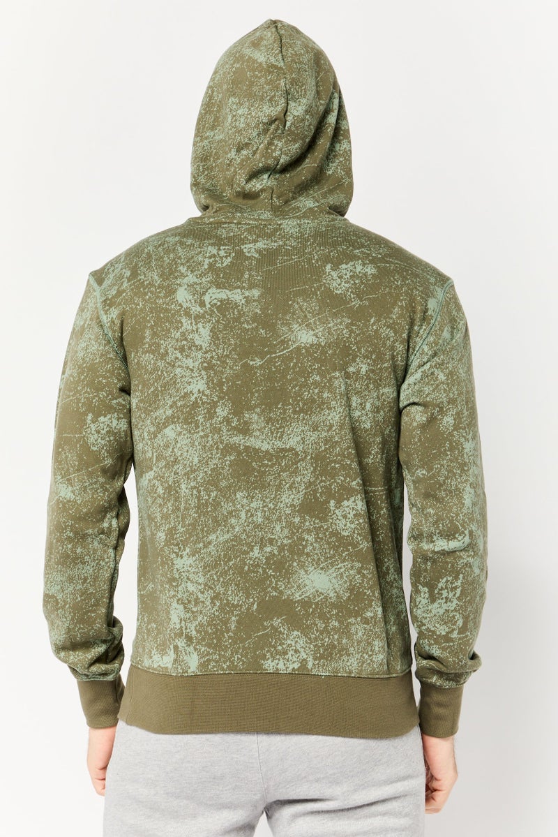 adidas Originals Men Sportswear Fit Long Sleeve Outdoor Hoodie, Multicolor  - Image 4