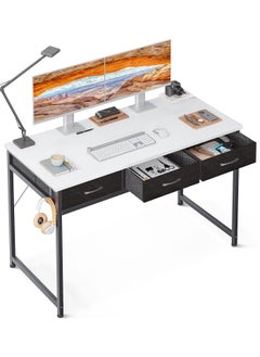 Study Table with Drawers Office Table with Storage Fabric Drawers 110*50*78 CM