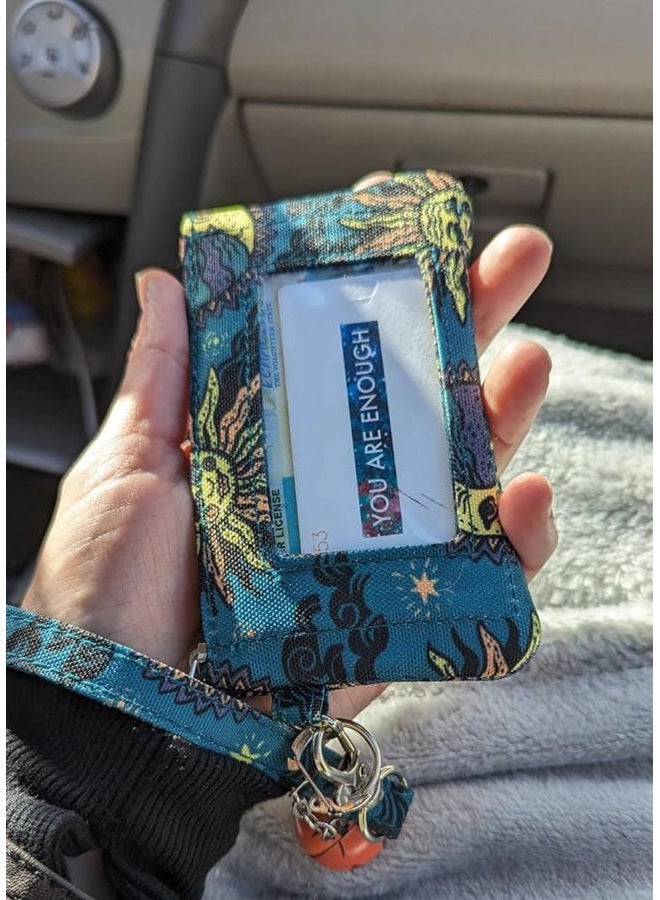 DQL Women's wrist lanyard wallet, Small Zipper Wallets for Women, Zip ID Case Wallet Driver Licence Holder((YSM) - Image 3