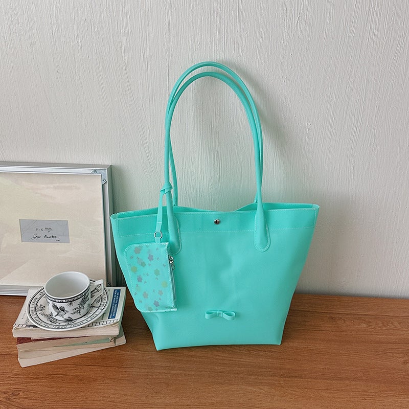 Fashionable Jelly Bag for Women, 2026 New Korean Style, Large Capacity Single Shoulder Tote - Image 5
