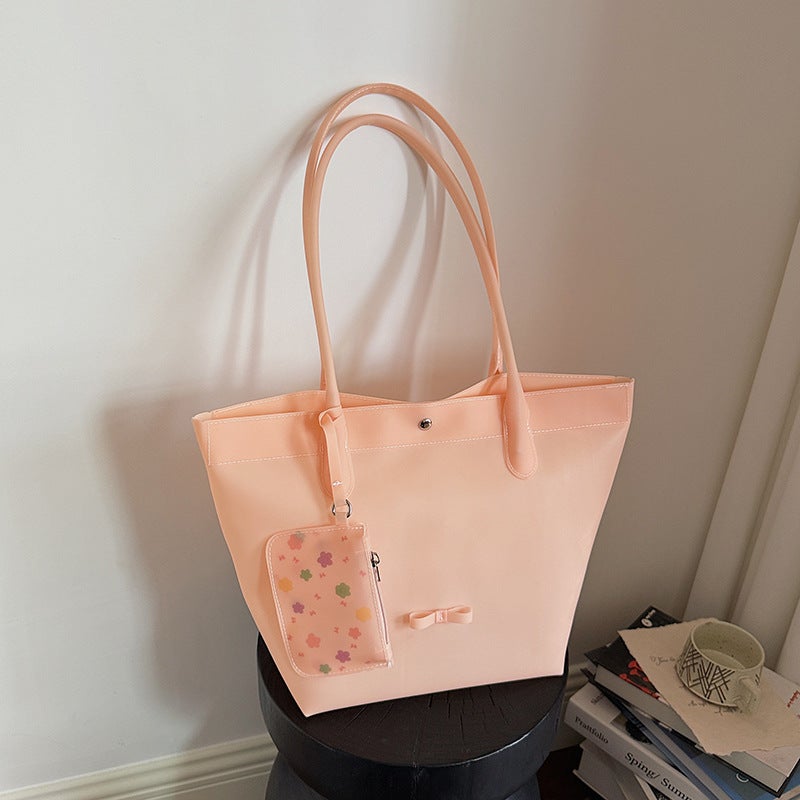 Fashionable Jelly Bag for Women, 2026 New Korean Style, Large Capacity Single Shoulder Tote - Image 4