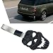 Hugwits Skull Car Drift Charm Front Rear Bumper Warning Ring with Handle Strap Horror Skeleton Car Bumper Decor Universal for Most Cars Interior Exterior Decoration Black - Image 2