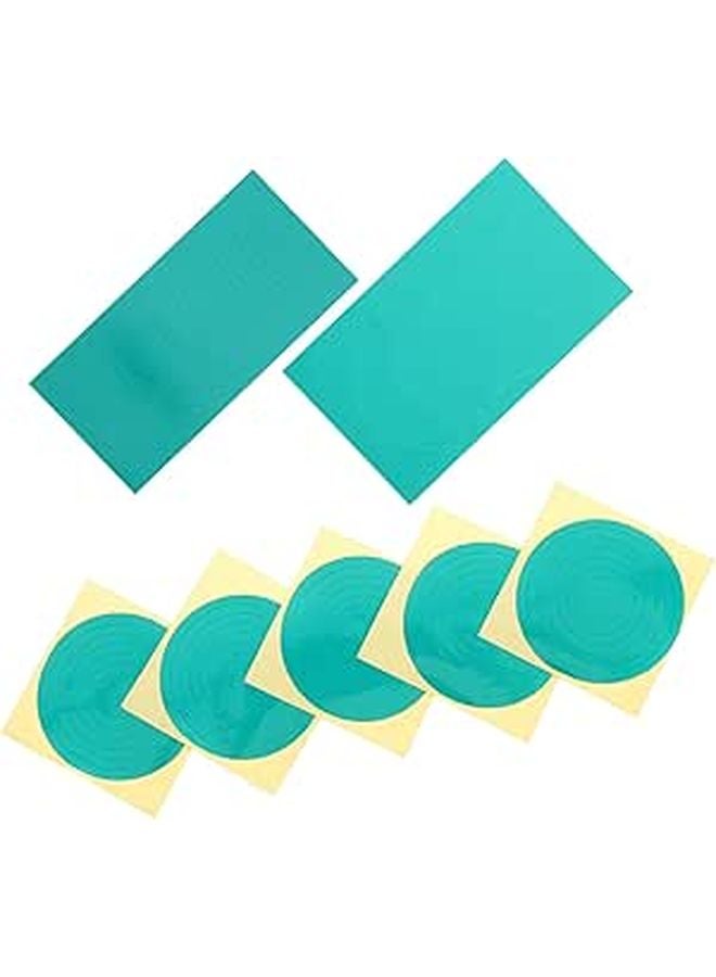 Reflective Waterproof Pressure Gauge Stickers 7 Sheets 1 93 Inch Diameter Circle Decals - Image 1