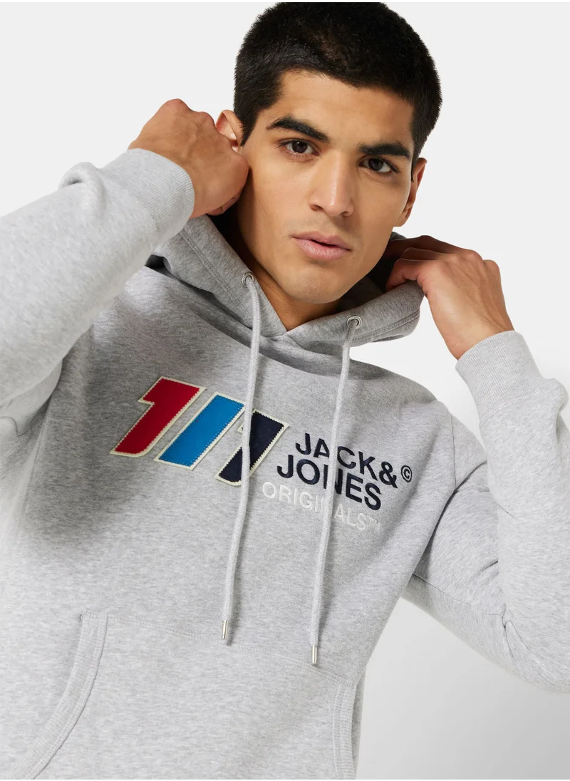 جاك اند جونز Essential Logo Long Sleeve Hoodie
