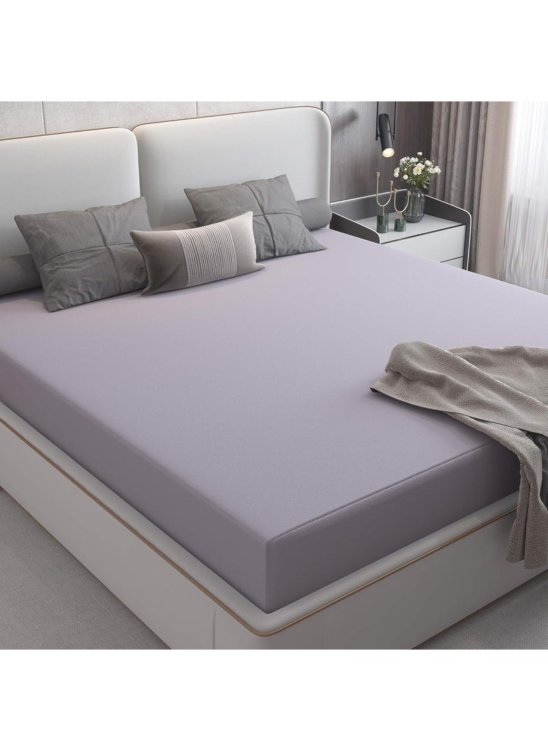 Lithara Lithara Cotts Wonder Mattress Protector for Single Bed Water Resistant Stretchable Fabric Size 72 x 48 Inches 6x4 Feet Grey  - Image 3