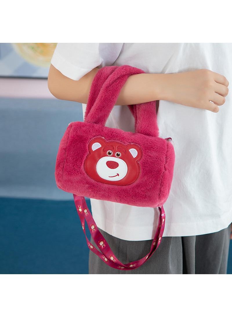 Y&D 22cm Strawberry Bear Creative Cute  Plush Doll Backpack  - Image 3