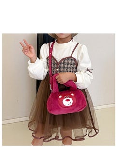 Y&D 22cm Strawberry Bear Creative Cute  Plush Doll Backpack  - Image 4