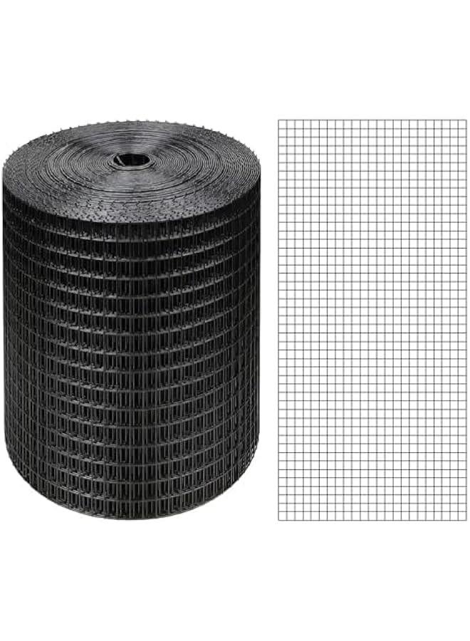 Arabest Black Hardware Cloth 4'' x 10' PVC Steel Vinyl Coated 1/4inch Galvanized Wire Mesh Roll (23GA) Chicken Wire Fence Roll, for coop Fences,Screen mesh, Rabbit/Snake Fences, Poultry enclosures, etc. - Image 1