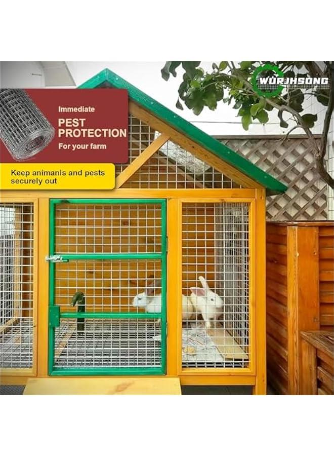 Arabest Black Hardware Cloth 4'' x 10' PVC Steel Vinyl Coated 1/4inch Galvanized Wire Mesh Roll (23GA) Chicken Wire Fence Roll, for coop Fences,Screen mesh, Rabbit/Snake Fences, Poultry enclosures, etc. - Image 4