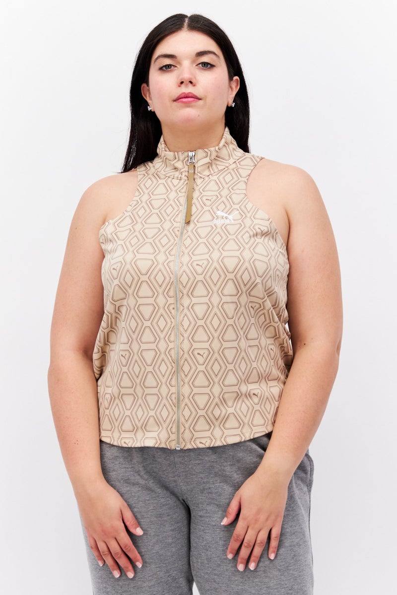 Puma x Select Women Sportswear Fit Outdoor Sleeveless Top, Beige - Image 1