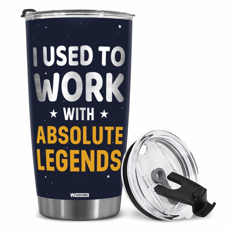 WHIDOBE Stainless Steel 200 oz Tumbler Vacuum Insulated Retirement New Job Goodbye Workplace Office Boss BPA Free
