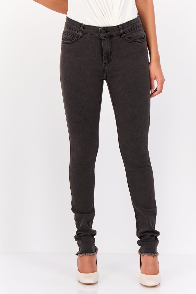 ONLY Jdy By Only Women Regular Fit Washed Stretchable Jeans, Black  - Image 1