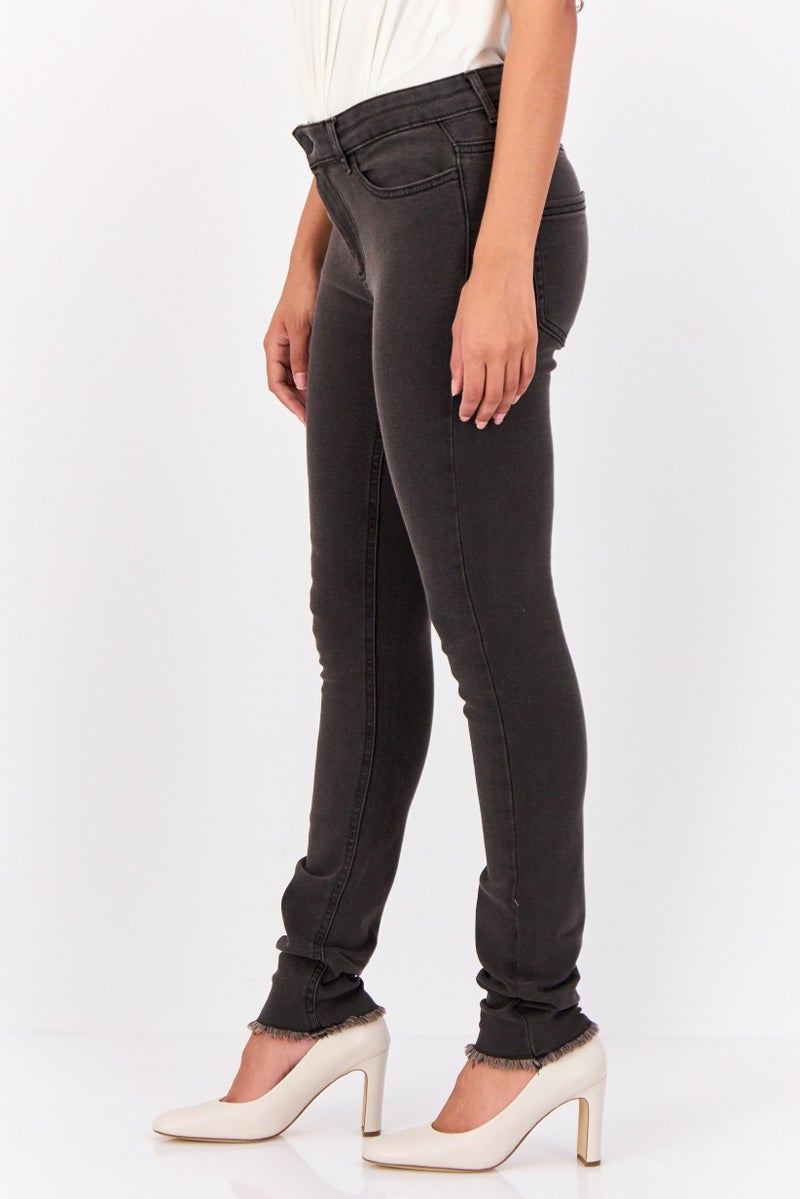 ONLY Jdy By Only Women Regular Fit Washed Stretchable Jeans, Black  - Image 2