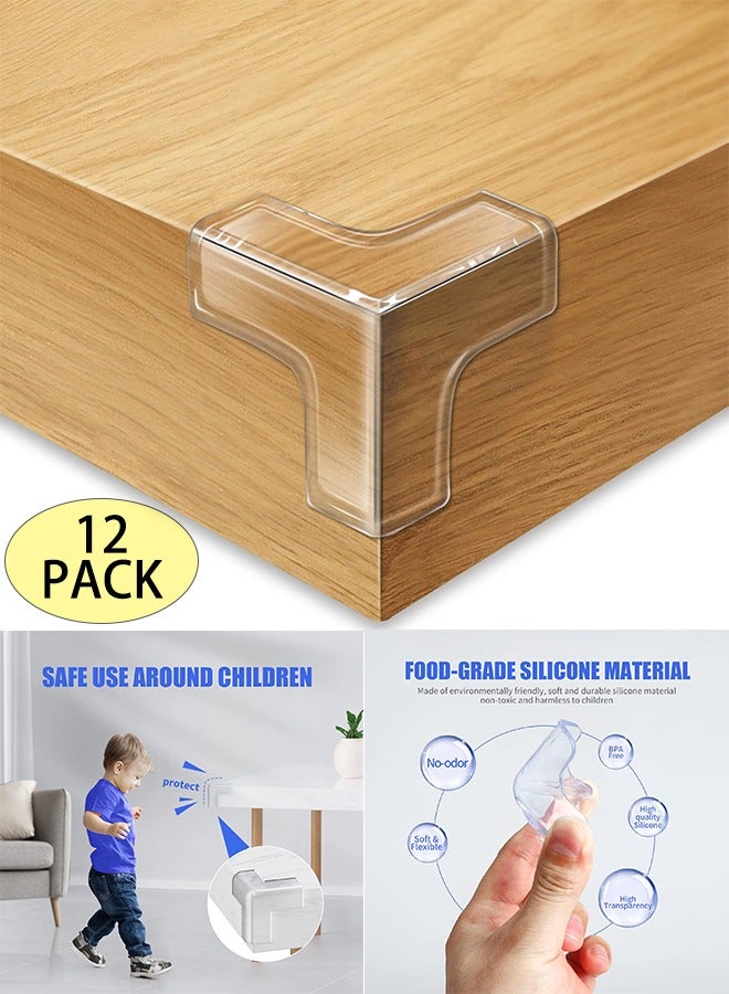24 قطعة حافة حامي الزاوية ، 3 أنواع من شكل حافة السلامة حامي الزاوية ، سميكة من السيليكون أثاث حامي الزاوية ( مع شريط لاصق قوي ) ، أثاث مجلس الوزراء حماية الطفل - Image 1
