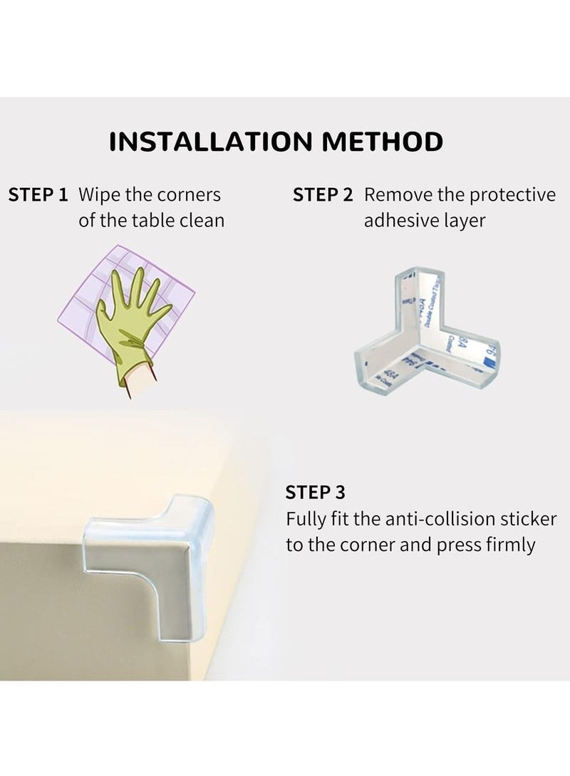24 قطعة حافة حامي الزاوية ، 3 أنواع من شكل حافة السلامة حامي الزاوية ، سميكة من السيليكون أثاث حامي الزاوية ( مع شريط لاصق قوي ) ، أثاث مجلس الوزراء حماية الطفل - Image 4