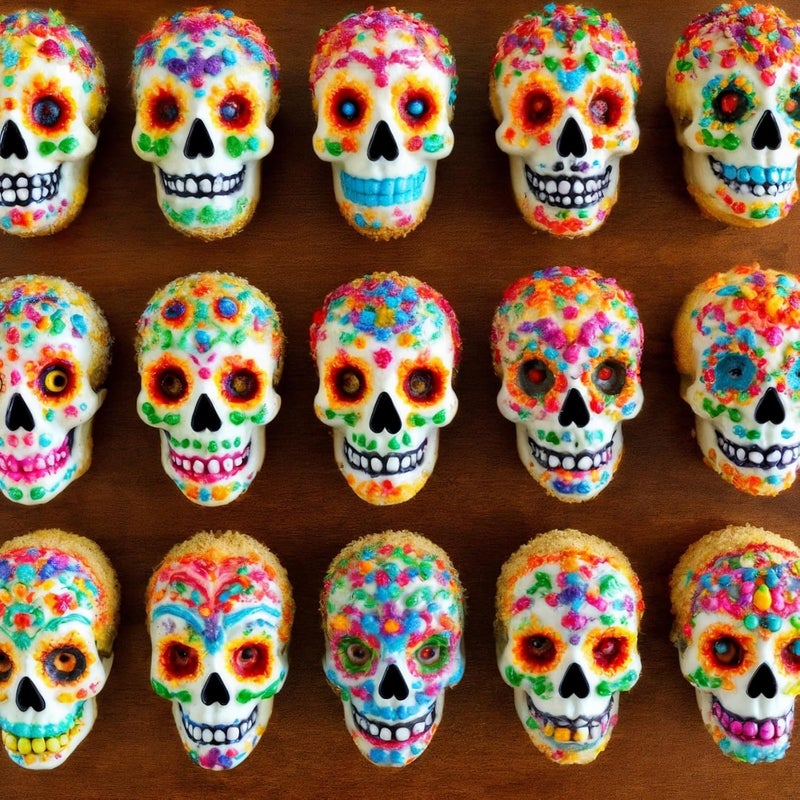NiHome 20 Cavities Silicone Skull Mold for Baking Chocolates Making, 3D Skull Mold for Cakes, Ice Cubes, Halloween Silicone Molds Black, Food-Grade Nonstick Pan for Party, Oven Freezer Dishwasher Safe - Image 4