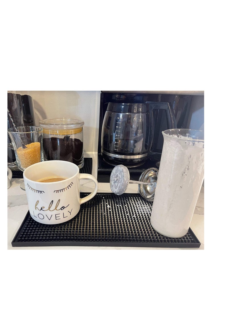 Y&D 2 Pack Bar Mat, Mat For Spills 12 X Inch Thick Durable And Stylish . Non Slip, Non-toxic, Service Coffee, Restaurants Counter Top, Easy To Clean, Within  - Image 2