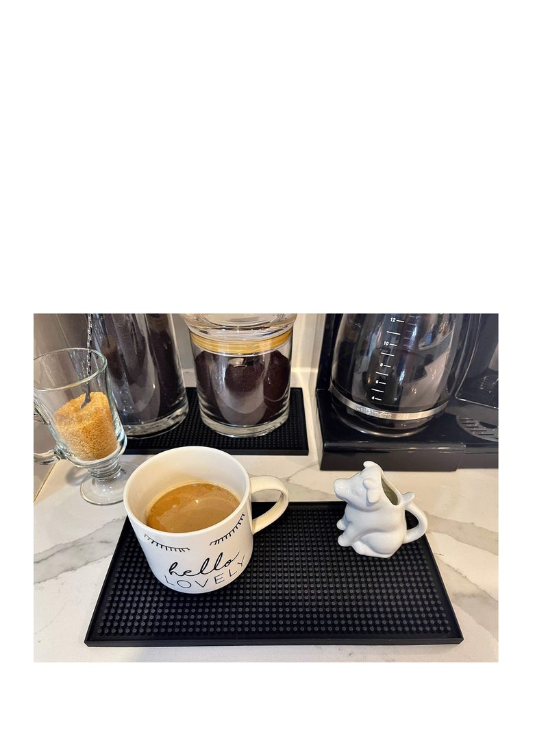 Y&D 2 Pack Bar Mat, Mat For Spills 12 X Inch Thick Durable And Stylish . Non Slip, Non-toxic, Service Coffee, Restaurants Counter Top, Easy To Clean, Within  - Image 3