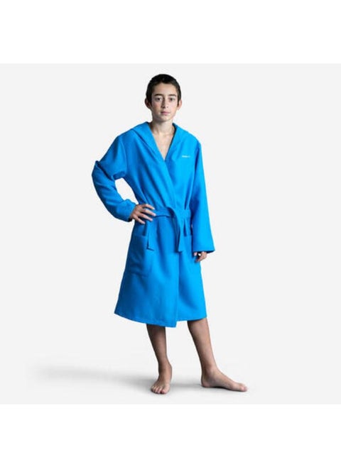 KID'S COMPACT POOL BATHROBE LIGHT BLUE