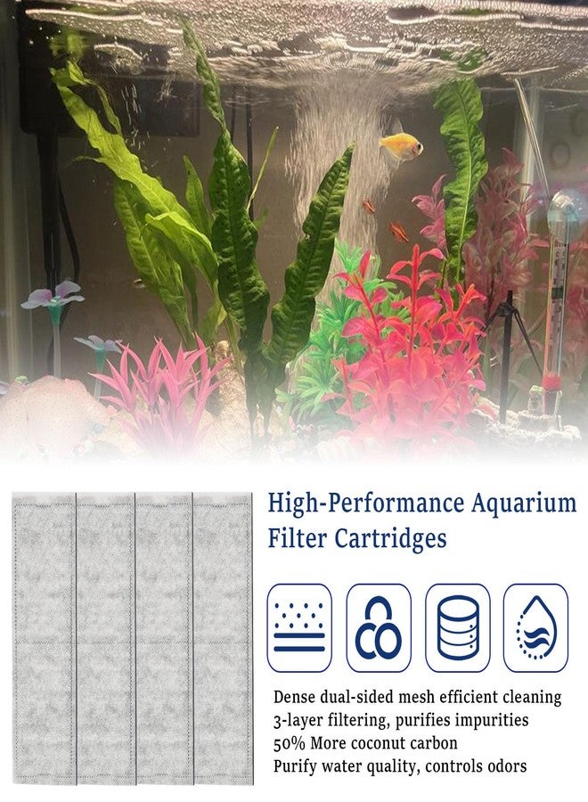 Batator 4 Pack Replacement Carbon D Filter Cartridges for Imagitarium Aquarium Fish Tank Filter, Aquarium Coconut Carbon Cartridge Filter Compatible with Imagitarium Aquariums and Filters - Image 4