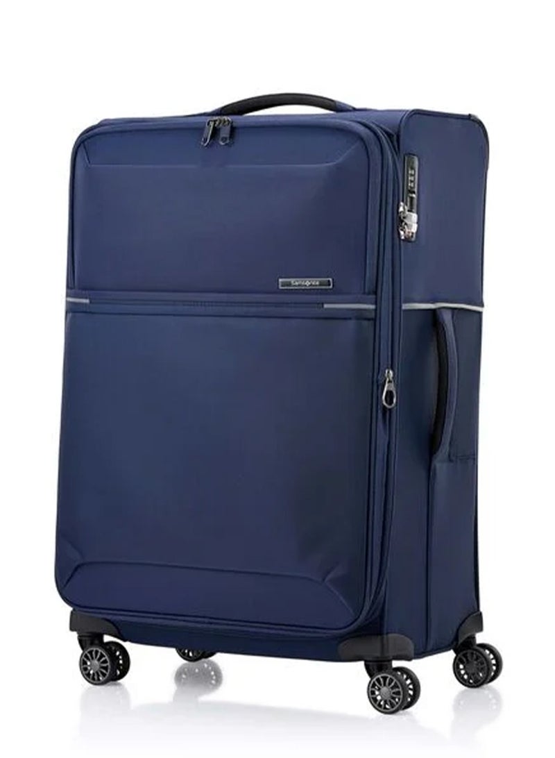 Samsonite 73H Suitcase Check-In Size 71 cm / 26 inch, 4 Spinner Wheels, 100% Nylon, Navy|Soft Top|Front Pocket Compartment|TSA Combination Lock|Expandable - 10 Years International Warranty - Image 1