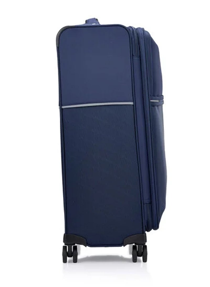 Samsonite 73H Suitcase Check-In Size 71 cm / 26 inch, 4 Spinner Wheels, 100% Nylon, Navy|Soft Top|Front Pocket Compartment|TSA Combination Lock|Expandable - 10 Years International Warranty - Image 4