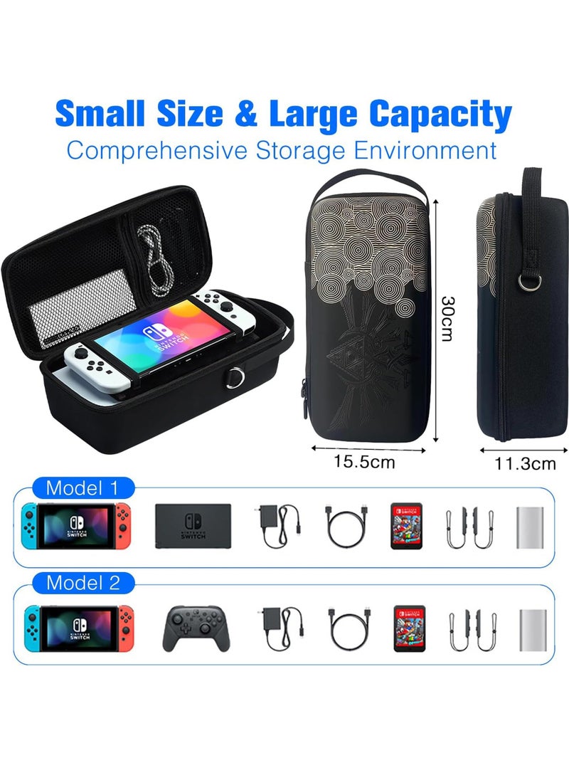 Generic Switch OLED Large Carrying Storage Bag for Nintendo Switch/Switch OLED,Portable Travel All Protective Hard Shell Case for Nintendo Switch Console & Accessories  - Image 2