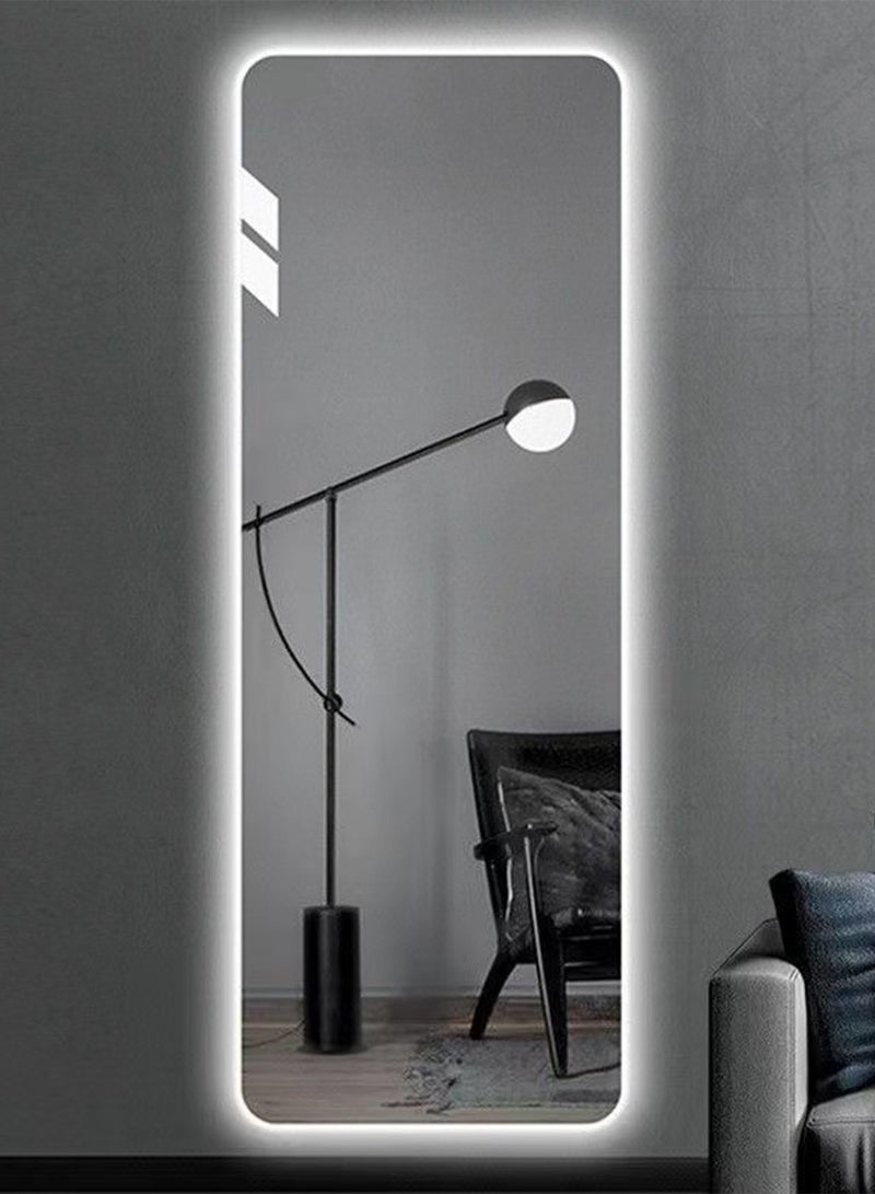 فيبارتي مرآة حائط VPARTY بدون إطار LED، مرآة مستطيلة كاملة الطول 28 × 67 بوصة مع إضاءة، مرآة زينة مثبتة على الحائط لغرفة المعيشة، غرفة النوم، غرفة الزينة (70 × 170 سم) - Image 3