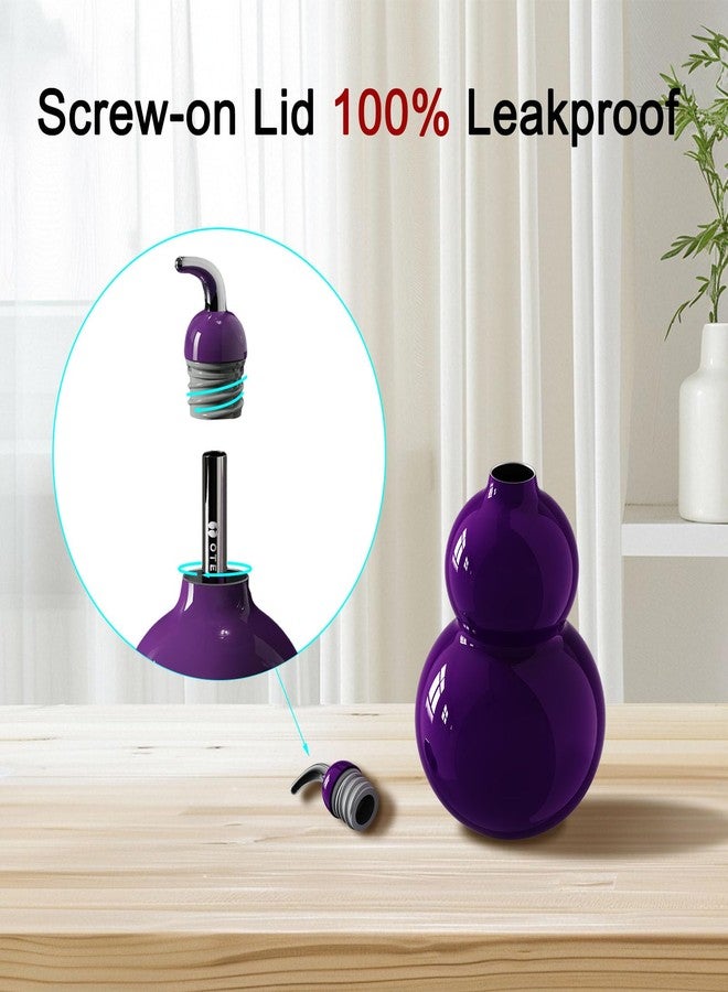 أو تي إي زجاجة ماء على شكل قرع من OTE سعة 10 أونصة، مصنوعة من الفولاذ المقاوم للصدأ 316 بتصميم كلاسيكي، مزودة بحزام كتف، سهلة الحمل ومتينة، زجاجة مياه رياضية للاستخدام الخارجي والداخلي، للسفر والاستخدام اليومي (أسود) - Image 4