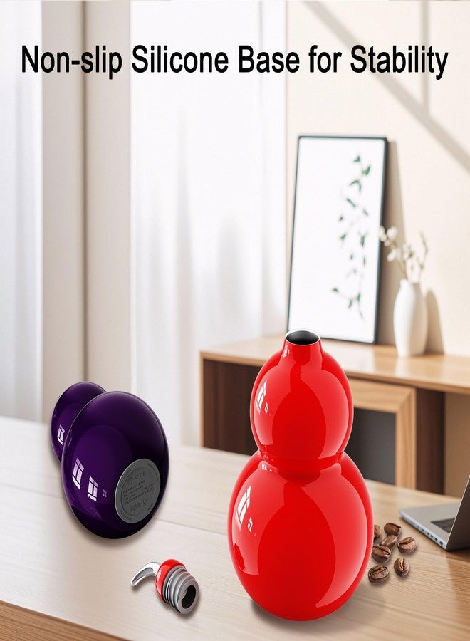 أو تي إي زجاجة ماء على شكل قرع من OTE سعة 10 أونصة، مصنوعة من الفولاذ المقاوم للصدأ 316 بتصميم كلاسيكي، مزودة بحزام كتف، سهلة الحمل ومتينة، زجاجة مياه رياضية للاستخدام الخارجي والداخلي، للسفر والاستخدام اليومي (أسود) - Image 5